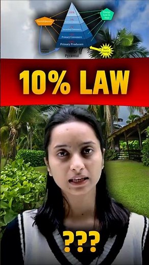 What is 10% Law? | Biology Class 10 | #Short
