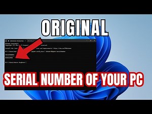 How to find the ORIGINAL serial number of PC (using CMD) in a MINUTE.