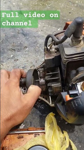 how to change clutch drum in brush cutter stihl fs55 #stihlfs55 #brushcutter #stihl #stihlsaw