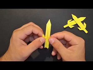 How to Make an Origami Sword 🗡️ | Easy Paper Weapon Tutorial