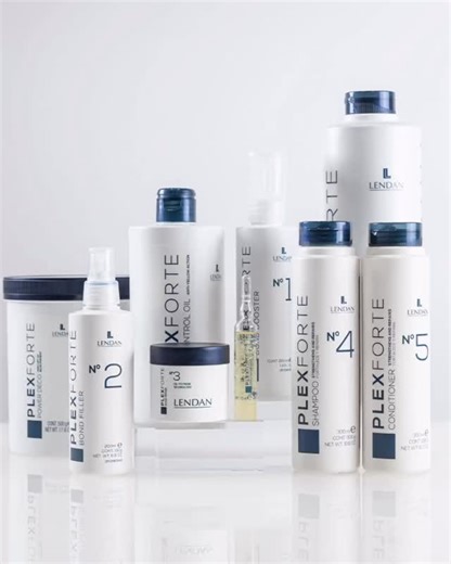🌟 Donde nace la resistencia del cabello. 🌟 Plex Forte protege la fibra y refuerza su estructura desde el interior. 💧 Rutina esencial de alto desempeño: ✨ Limpieza y acondicionamiento diario. ✨ Tratamientos que reparan y acompañan procesos técnicos. ¡Elasticidad, brillo y fuerza visibles! #LendanCosmetic #plexforte | Salerm Cosmetics Nuevo Casas Grandes