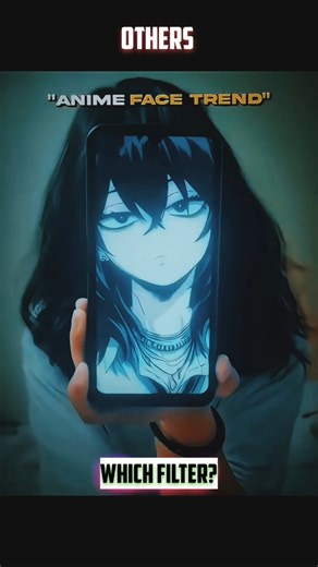 #ai anime face the effects from tik tok tutorials #effect #filter #toutrial