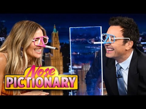 Nose Pictionary with Sienna Miller | The Tonight Show Starring Jimmy Fallon