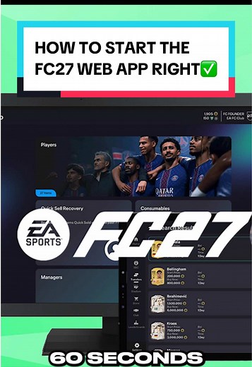 How To Start The FC27 Web App Right✅ #fc27 #eafc27 #eafcultimateteam #eafc26 #fyp