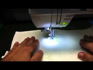 Free Motion Embroidery Sewing On Singer 9960 Sewing Machine