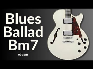 Emotional Blues Ballad Guitar Backing Track in B Minor l Relaxing & Smooth Jam Session