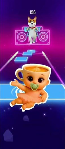 Tiles Hop PAW Patrol Funny Dance Party 3D #shorts