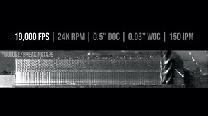 Endmill chatter at 20,000 Frames-per-Second