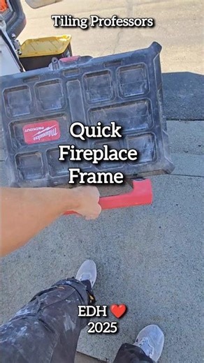 Quick Fireplace Frame Biuld and Tiling