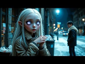 He Tossed New Clothes Into a Donation Bin… But Returned to Find a Shivering Alien Girl Wearing Them