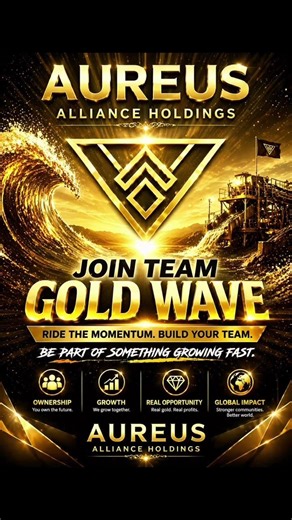 🚀 JOIN TEAM GOLD WAVEBuild your team. Grow your position.Step into something that’s Real !!