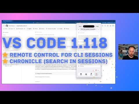 Visual Studio Code and GitHub Copilot - What's new in 1.118