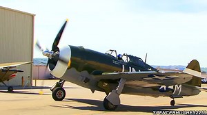 共和P-47 地面开关发动机 P-47 Thunderbolt Engine Start-Up & Engine