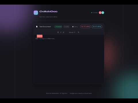Collab Doc Demo Video