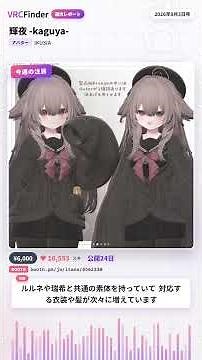 【VRChat】輝夜とキリサメ この号で伸びたオリジナルアバター2体！【Booth週刊レポート 2026年8月3日号】 #shorts