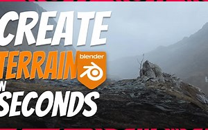 iBlender中文版插件True-Terrain 教程使用Blender在几秒钟内创建地形 |真实地形 Blender