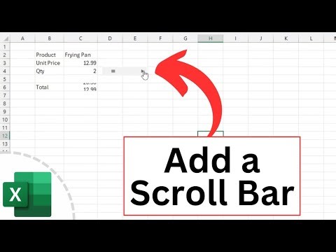 How to Add a Scroll Bar in Excel