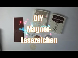 Lesezeichen mit Magnet // DIY // Geschenk // Mitbringsel