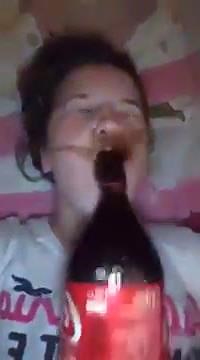 Young girl gets huge facial!