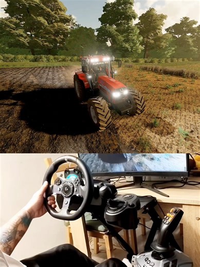 Farming Simulator Case IH 5150 Pro Steering Wheel Manual Gearbox Thrustmaster Farmstick #dkgc #fs22