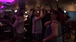 Watch the moment The George Wallis pub in Wolverhampton went wild as England beat Colombia last night. "It's coming home, it's coming home, it's coming!" Read and see more pictures here: https://www.expressandstar.com/news/local-hubs/wolverhampton/2018/07/04/watch-wolverhampton-pub-erupts-as-england-beat-colombia/ | Express & Star