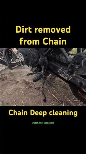 Chain Deep Cleaning | #scram440 #motovlog #shortsfeed #ytshorts #royalenfield