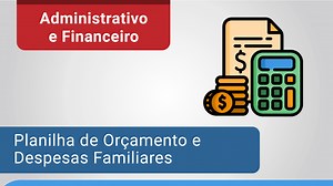 Planilha de gastos Excel - Controle de gastos familiares