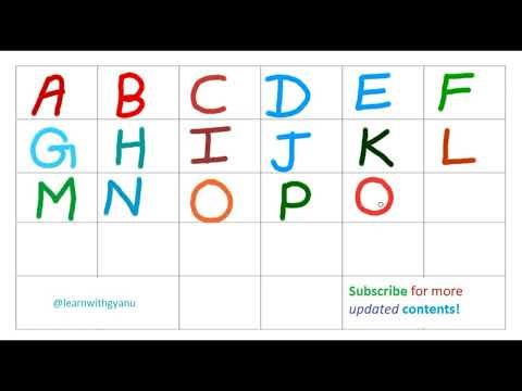English Alphabets | kl | lmn | opqr | for Kids Toddlers | LKG | UKG | HKG | HOW to Write Alphabets