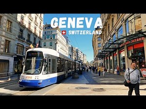 🇨🇭Geneva, Switzerland 4K - Walking Tour through Downtown, Old Town, Lake Geneva