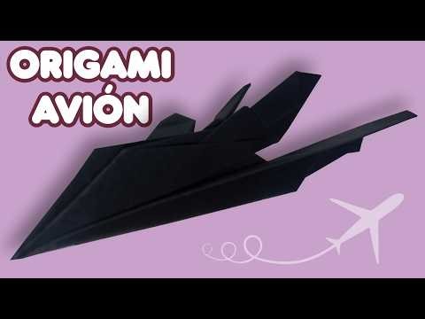 Cómo hacer un Avión de Combate en Papel (Origami tutorial F-114 Night Hawk Aircraft) MUY FÁCIL