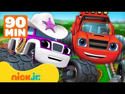Blaze | ¡90 MINUTOS de las transformaciones y aventuras de Blaze y Starla! | Nick Jr. en Español