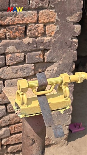 Homemade Iron Bending Tool – Full Demo 😲 #shorts