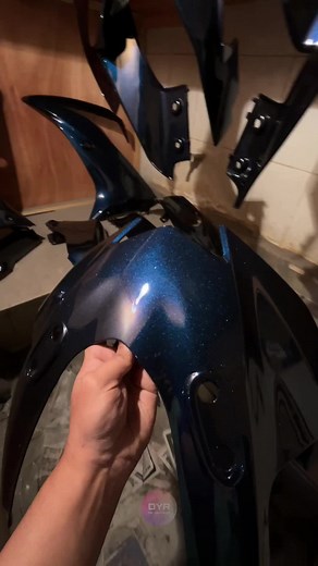 Transform Your Bike with Premium Cobalt Blue X Jet Black Paint Job!