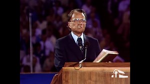 This #SundaySermon comes from the 1981 San Jose, California crusade. Billy Graham reminds us of the choices we have to make when choosing to follow Jesus. "No one can serve two masters, for either he will hate the one and love the other, or he will be devoted to the one and despise the other." - Matthew 6:24 | Billy Graham Library