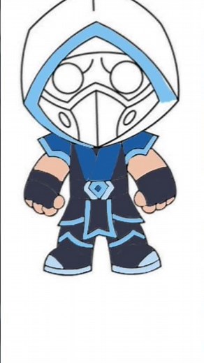 How to draw sub zero | mortal kombat