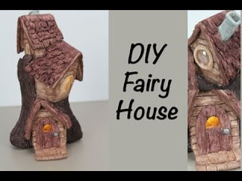 DIY Fairy Houses in a Tree Stump | Woodland Village