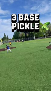 3 Base Pickle is a must-play. It’s not super developmental — and that’s the point. Perfect for later in the season when you just need to keep kids engaged. Three bases. Hat rules keep it competitive and hilarious. Great for blowing off steam after practice. Kids get moving, laughing, and begging to play more. #TriplePickle #BaseballFun #LetThemPlay #baseball #littleleague #legendsbaseball #baseballseason | Legends Baseball & Softball Camps