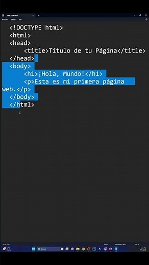 ¿Cómo crear tu primera página web en solo un minuto en HTML?