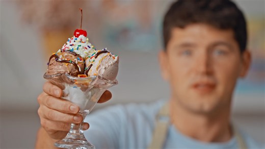 Three ice cream flavors were made completely from scratch - even the sundae toppings were homemade