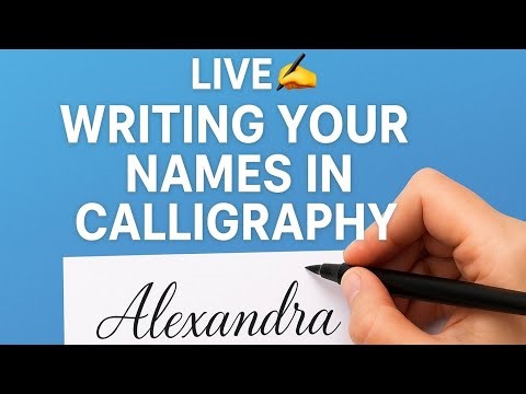 “Comment your name & watch me write it LIVE! ✍️💖 #LiveNameWriting #NameArtLive @craftedsoul-n