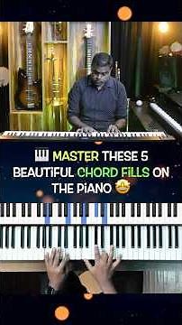 🎹 5 Easy Chord Fills on the Piano for ANY Progression 🤩 #pianotutorial #piano #music