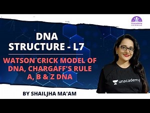 DNA structure L7- Watson Crick Model of DNA, Chargaff's Rule A, B & Z DNA | CSIR Life Science 2021