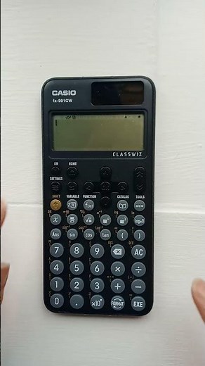 Want fraction answers instead of decimals? (or decimals instead of fractions?) on the Casio fx-991CW