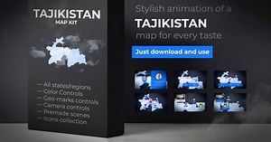 Tajikistan Map - Republic of Tajikistan Map Kit