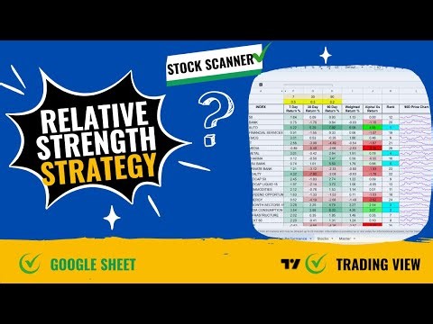 Find Outperforming Stock & Index with Relative Strength ✅ Google Sheet & Trading View