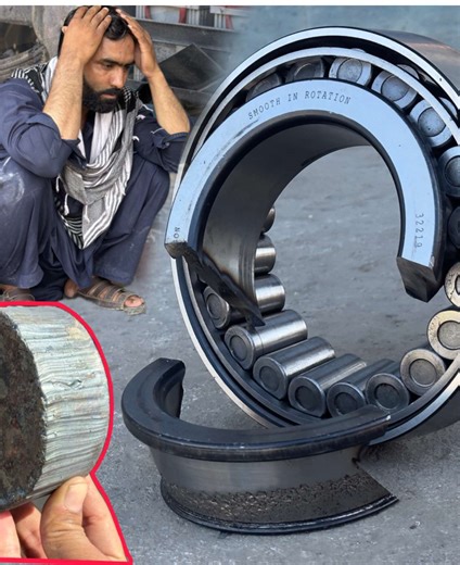 Repairing a Broken Wheel Bearing Inner Ring Process