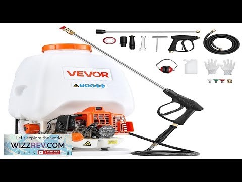 VEVOR Gas Powered Backpack Sprayer 26.5CC 0.9HP Engine Garden Sprayer with 6.5