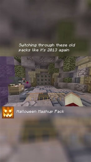 Testing Old Minecraft Texture Packs 😭✨ #minecraft #minecraftnostalgia #actingchallenge