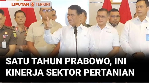 Cetak Berbagai Rekor, Kinerja Sektor Pertanian Selama Satu Tahun Pemerintahan Prabowo | Liputan 6