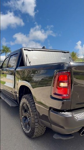 RAM 1500 Bed Cover Open + Door Visors